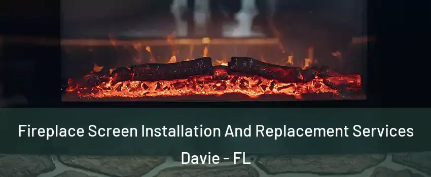  Fireplace Screen Installation And Replacement Services Davie - FL
