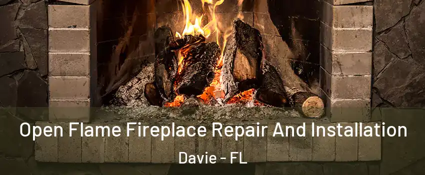 Open Flame Fireplace Repair And Installation Davie - FL